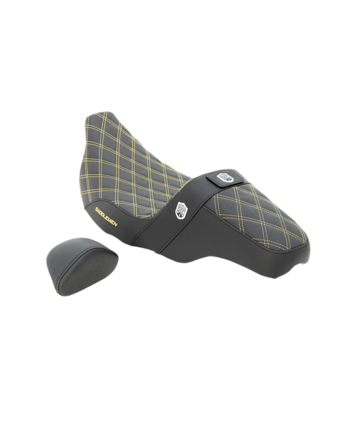 Saddlemen Pro Series SDC Grip seat selkänojalla ”Gold”